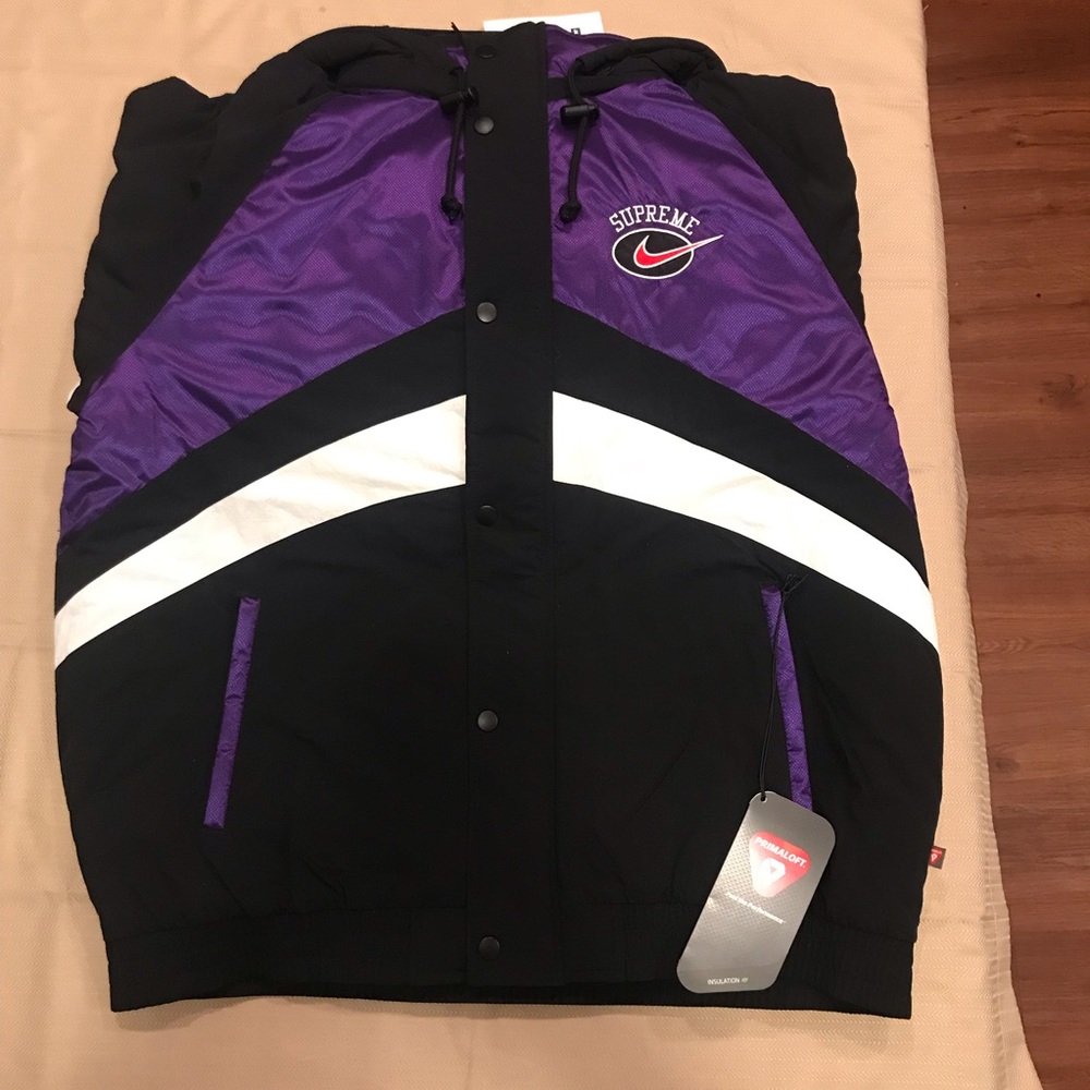 Supreme x Nike Purple Hooded Jacket